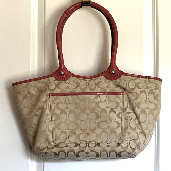 Coach Bleecker Archive Y2K Floral Appliqué Signature Canvas Tote - Picture 4 of 14